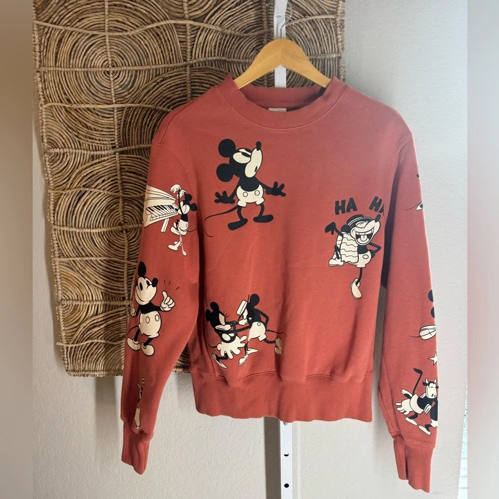 Vintage Maroon Mickey Mouse sweater in excellent used condition!! - Picture 3 of 6